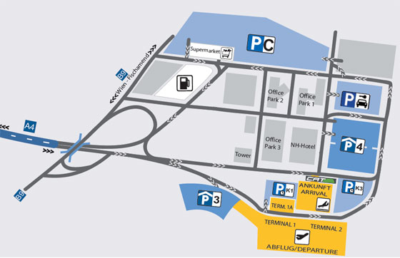 Vienna Airport Map
