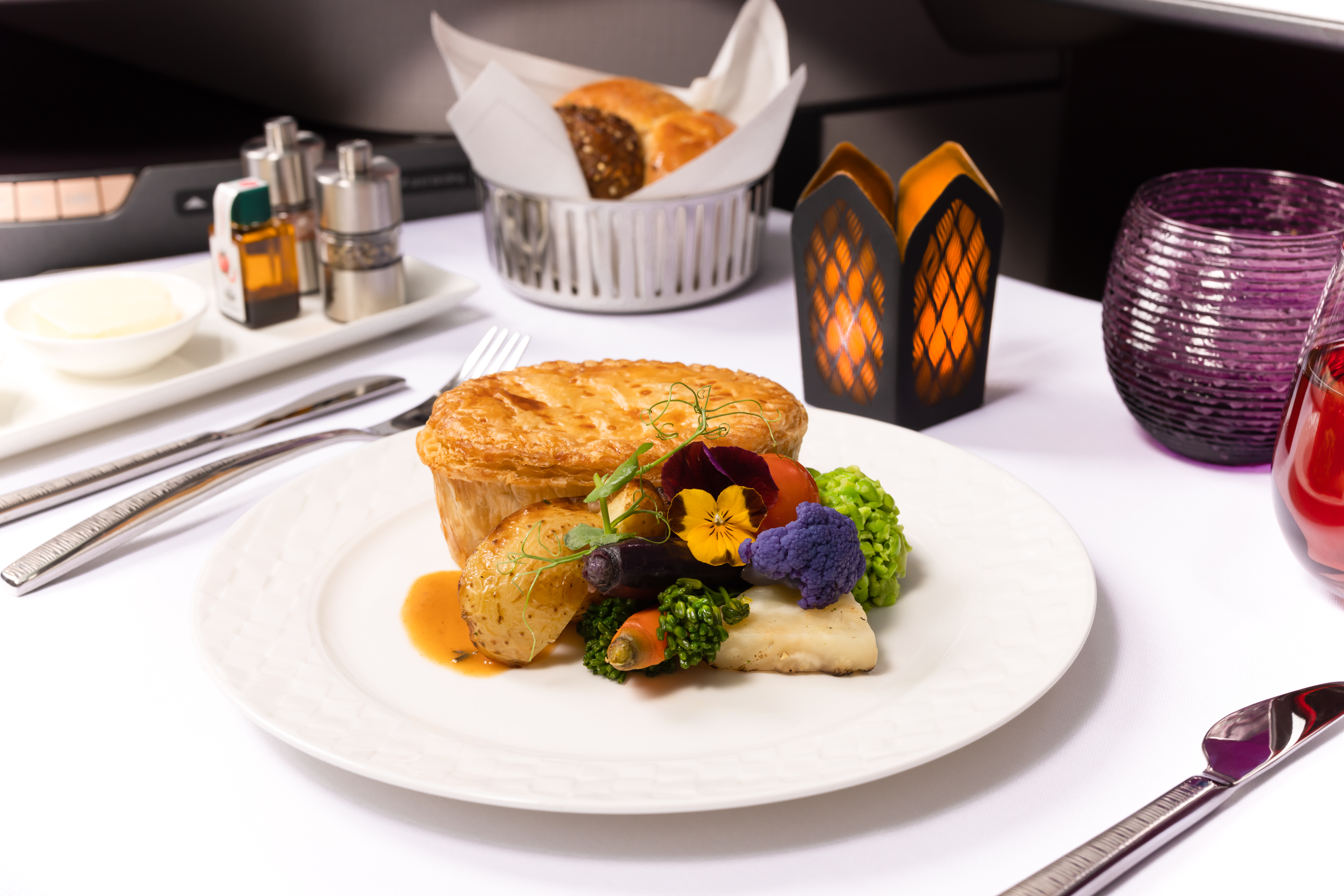 Business class jídlo2